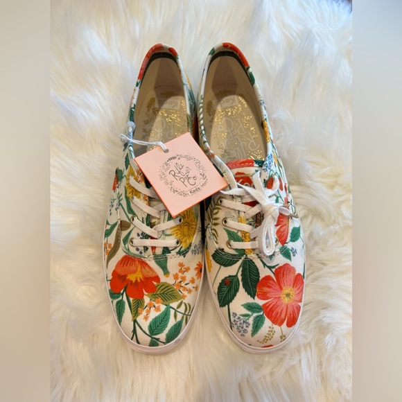 Keds Shoes - NWT Keds x Rifle Paper Co. White Floral Canvas Sneaker Shoes